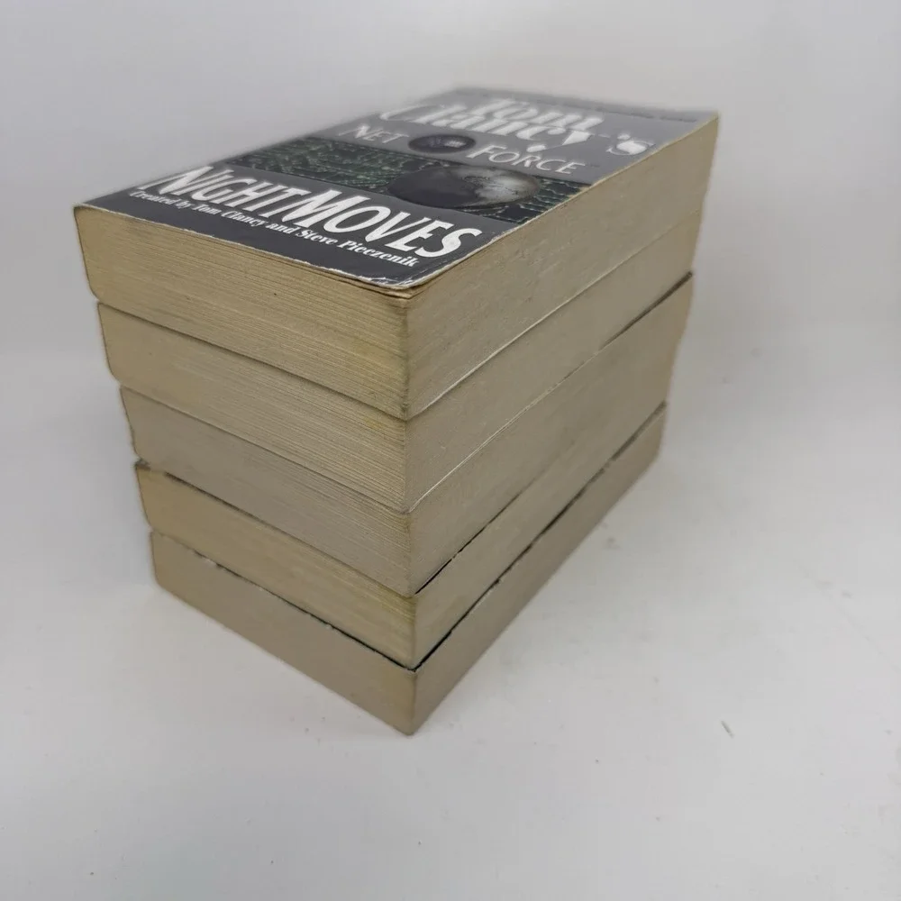 Tom‎ Clancy Paperback Books Lot Net Force Lot Of 5 - Night Moves Cybernation +